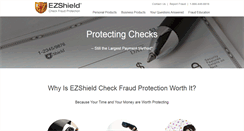 Desktop Screenshot of ezshieldcheckfraudprotection.com