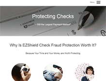 Tablet Screenshot of ezshieldcheckfraudprotection.com